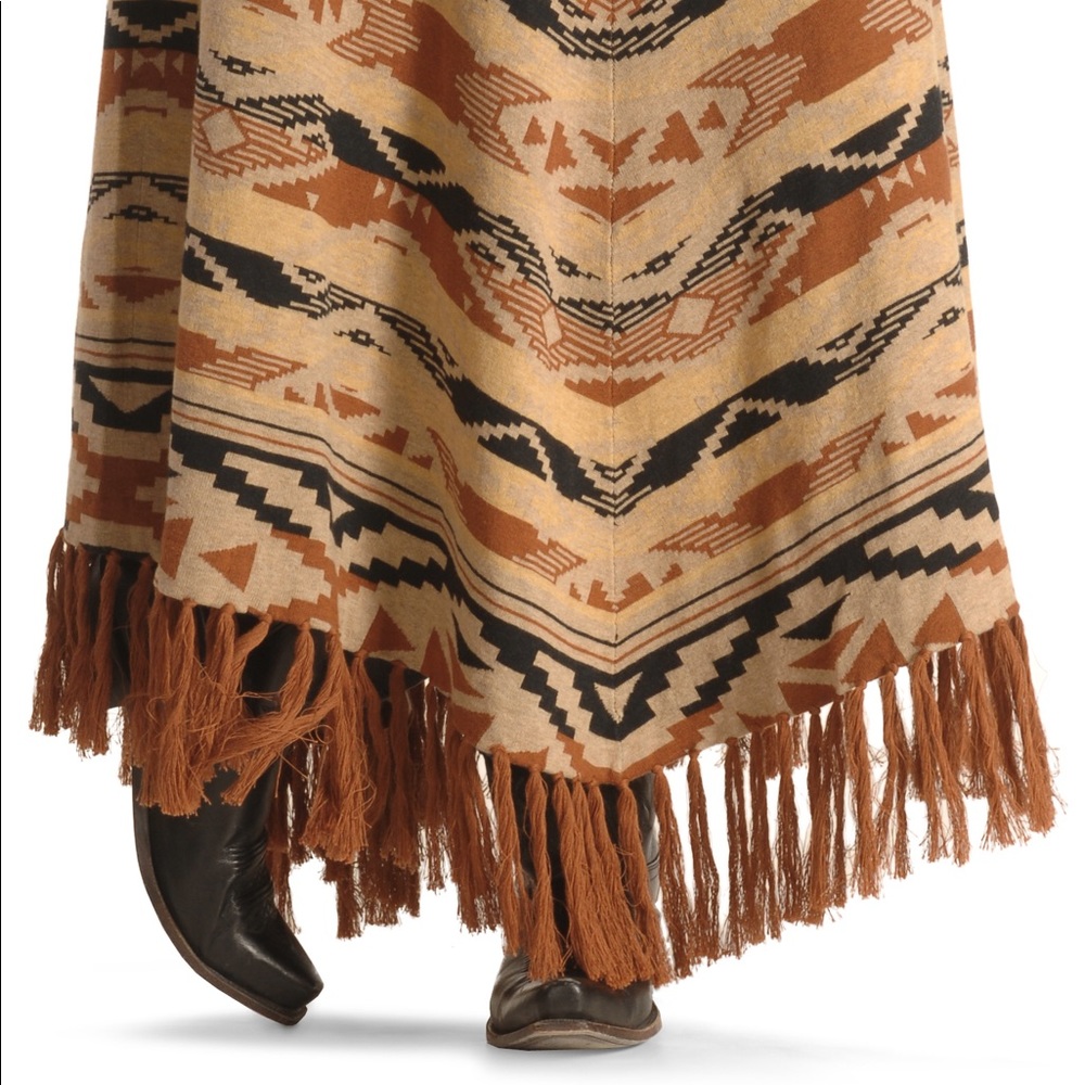 *EUC* Tasha Polizzi Blanket Skirt in Camel, Size S